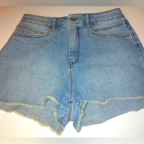 NWOT☆Juniors/Women's "SCOOP" High Waist Super Stretch Raw Hem Denim Mom Jeans☆ - Picture 5 of 11